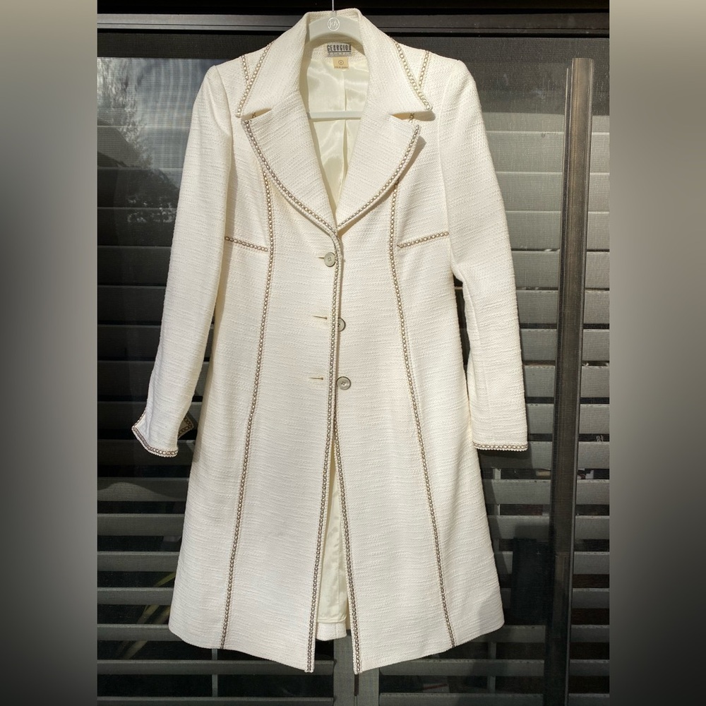 NWT Georgiou Studio Cotton Coat Size 4 - Picture 12 of 12